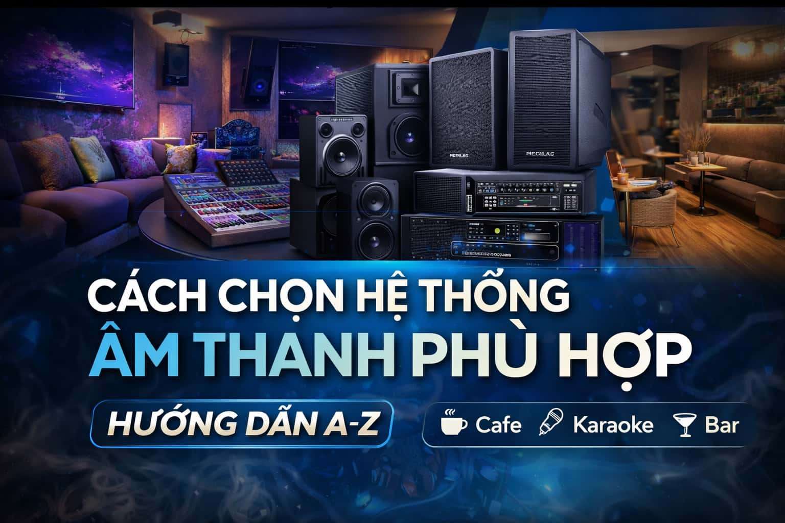 Cách chọn hệ thống âm thanh phù hợp cho từng không gian | Hướng dẫn A-Z