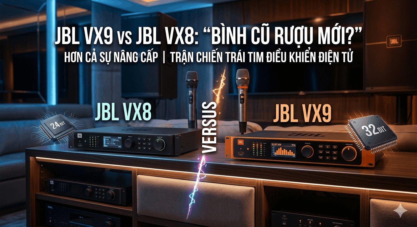 Sự khác biệt thực tế giữa JBL VX8 và VX9: Có đáng để đầu tư thêm chi phí?