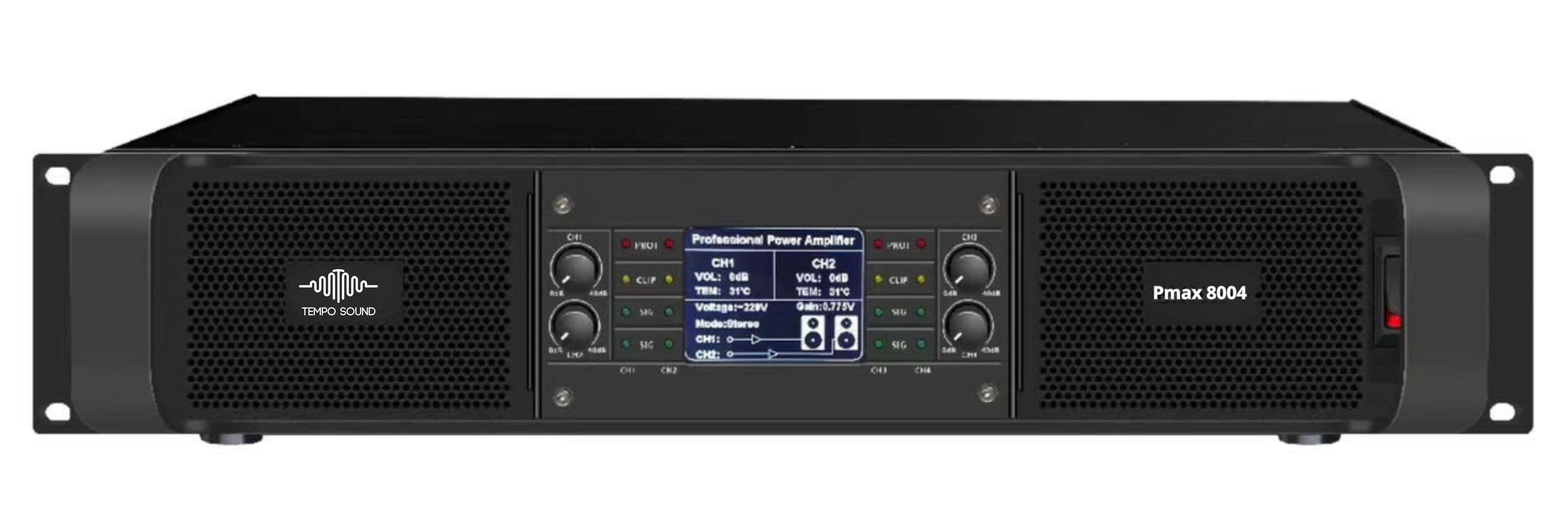 Cục Đẩy Công Suất 4 Kênh Tempo Sound Pmax 8004