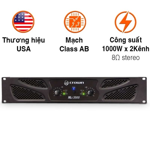 Cục đẩy công suất Crown XLi3500 (2CHx1000W)